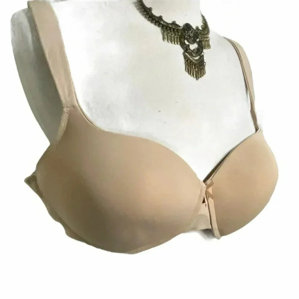 Catherines 42C tan cream padded underwire‎ bra